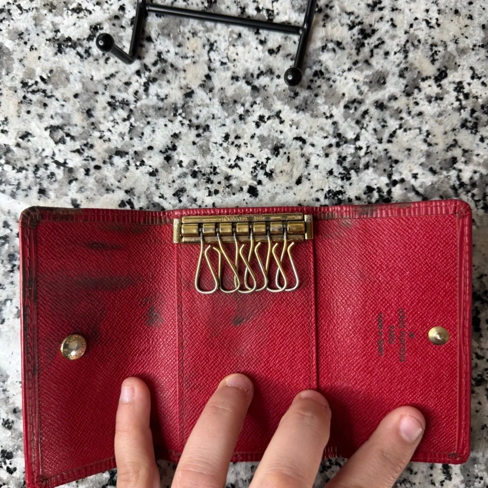 Louis Vuitton | Red Epi Leather 6 Key Holder